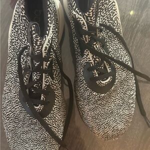 Black & White Patterned Sneakers